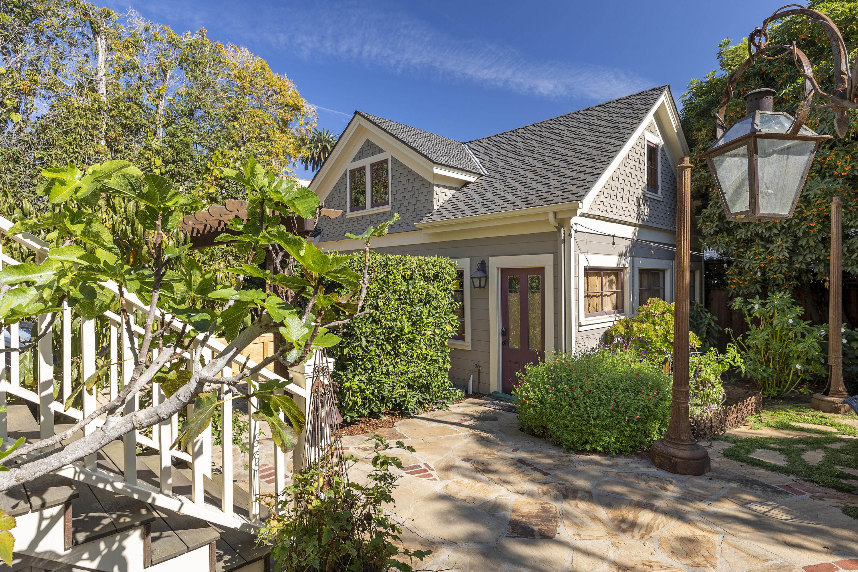 118 East Islay Street Santa Barbara, CA 93101 - Photo 26 of 33 Rear patio, entry to workshop, loft