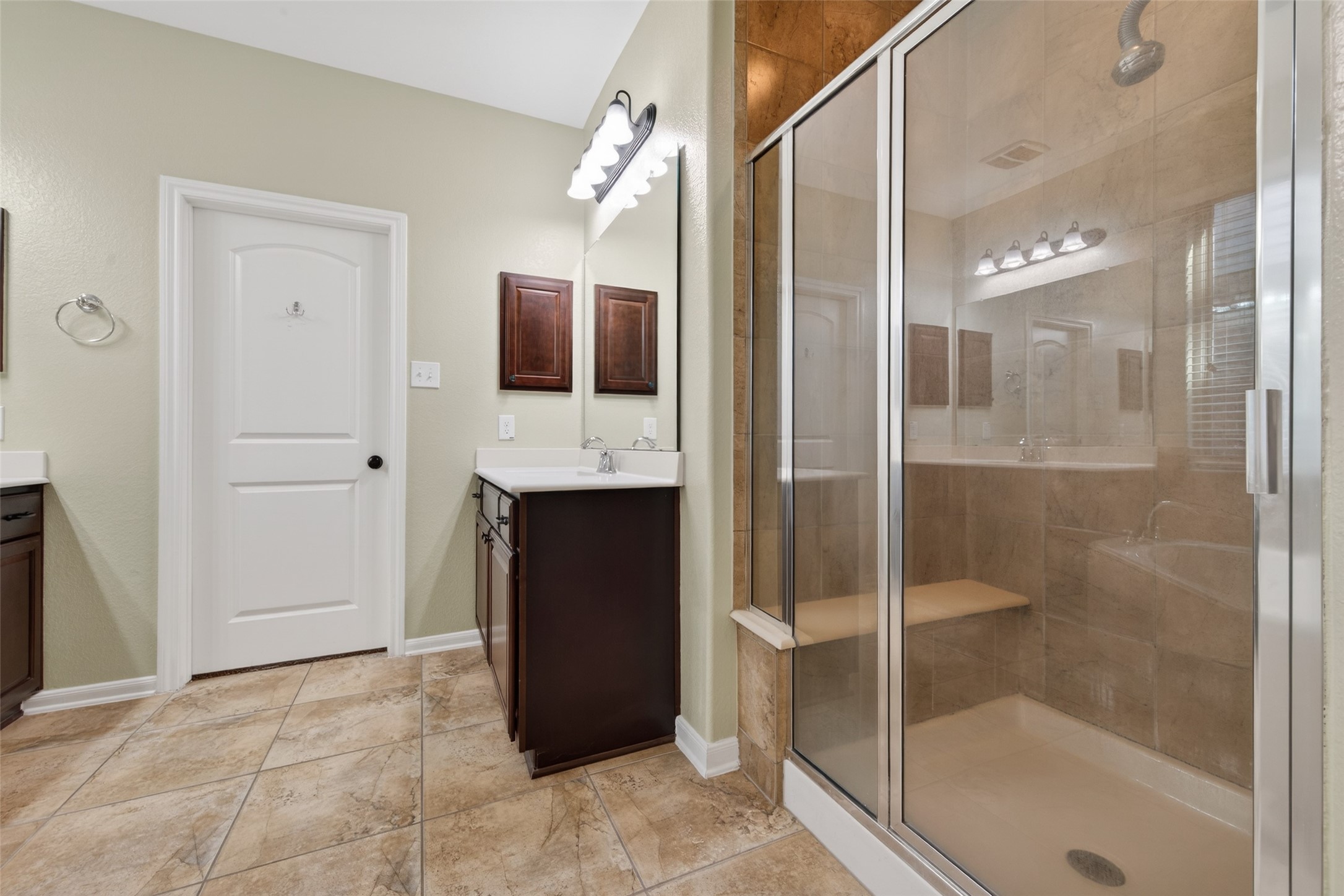 6 Painted Post Place Spring, TX 77389 - Photo 43 of 49 a bathroom with a shower and a sink