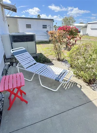 a view of outdoor space and seating area