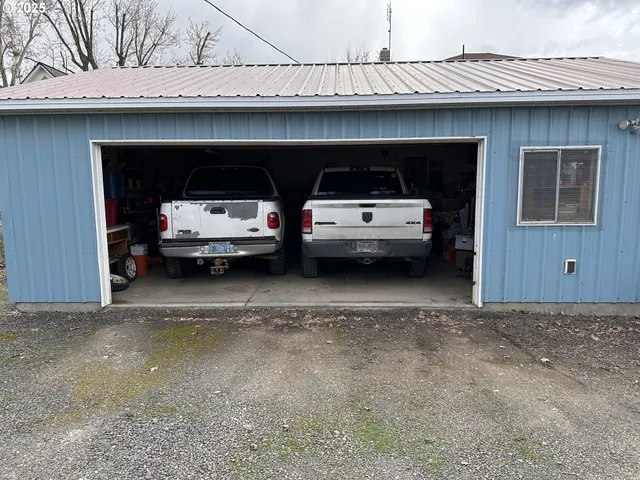 a car parked in garage