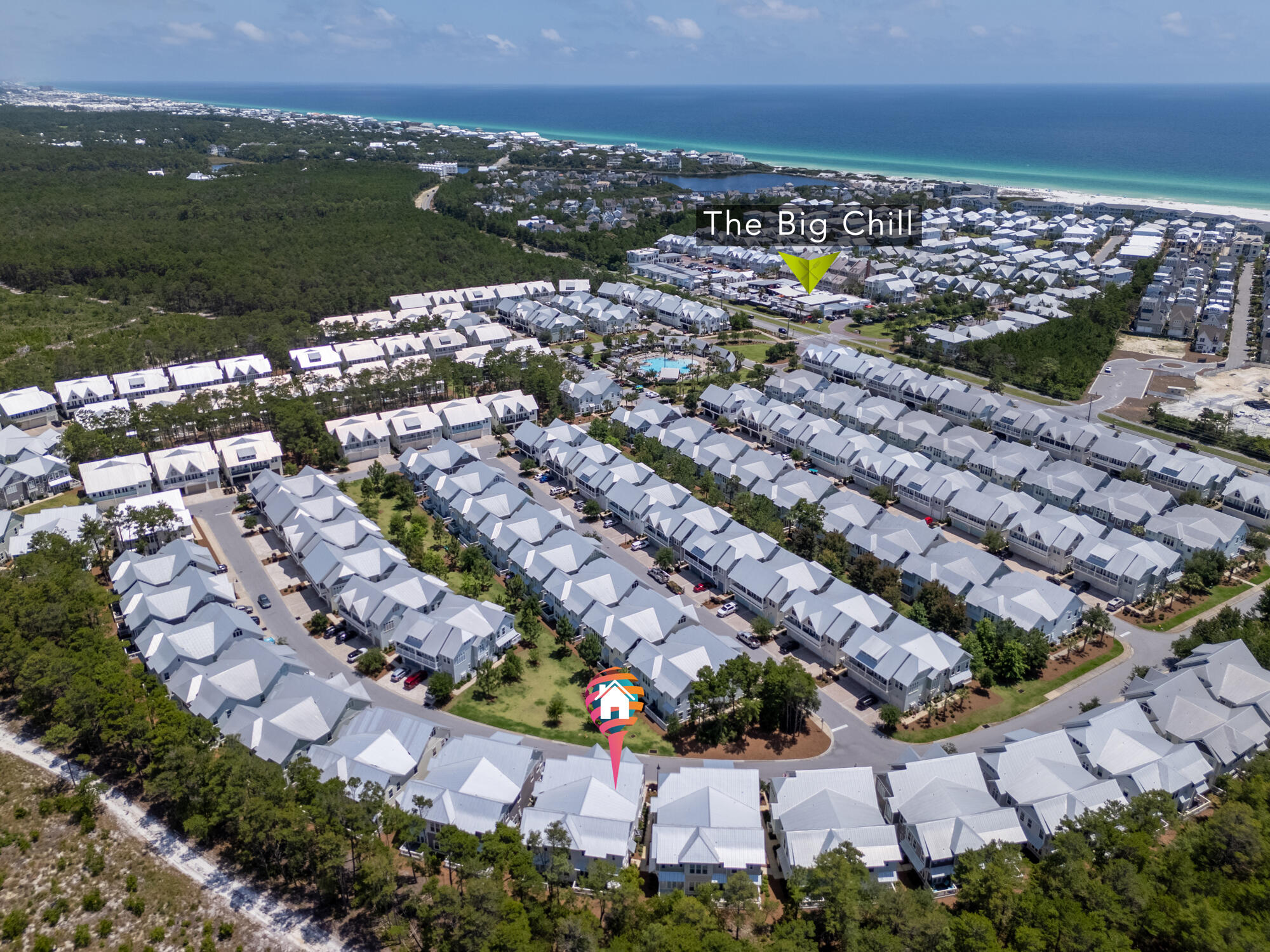 239 Milestone Drive, Unit A Inlet Beach, FL 32461 - Photo 2 of 39 an aerial view of a city