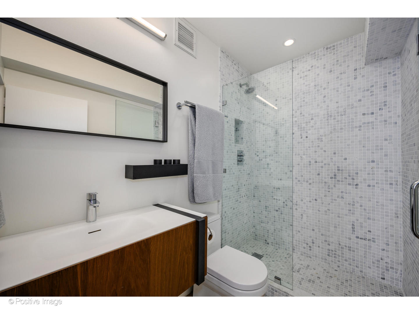 175 East Delaware Place, Unit 5116 Chicago, IL 60611 - Photo 34 of 43 a bathroom with a sink a toilet and shower