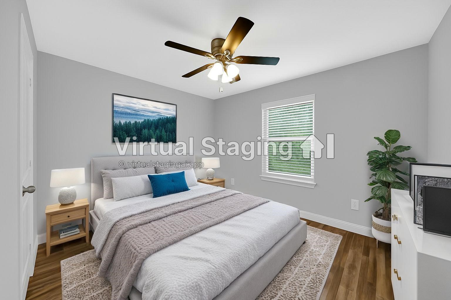 4732 Carmen Street, Unit A Houston, TX 77033 - Photo 16 of 26 a bedroom with a bed and a chandelier