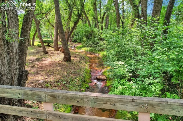 a view of yard with green space