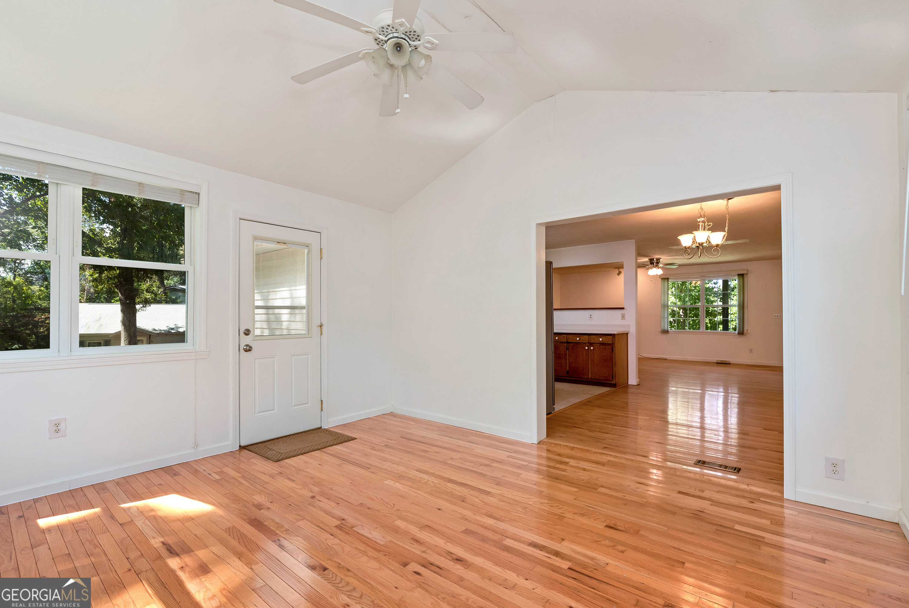 303 Jennys Cove Road Cleveland, GA 30528 - Photo 12 of 60 a view of a hallway view with wooden floor and staircase