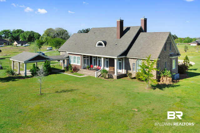 17140 Davis Road Summerdale, AL 36580 - Photo 5 of 33 Back of the home is lovely... carport convenient to the house!