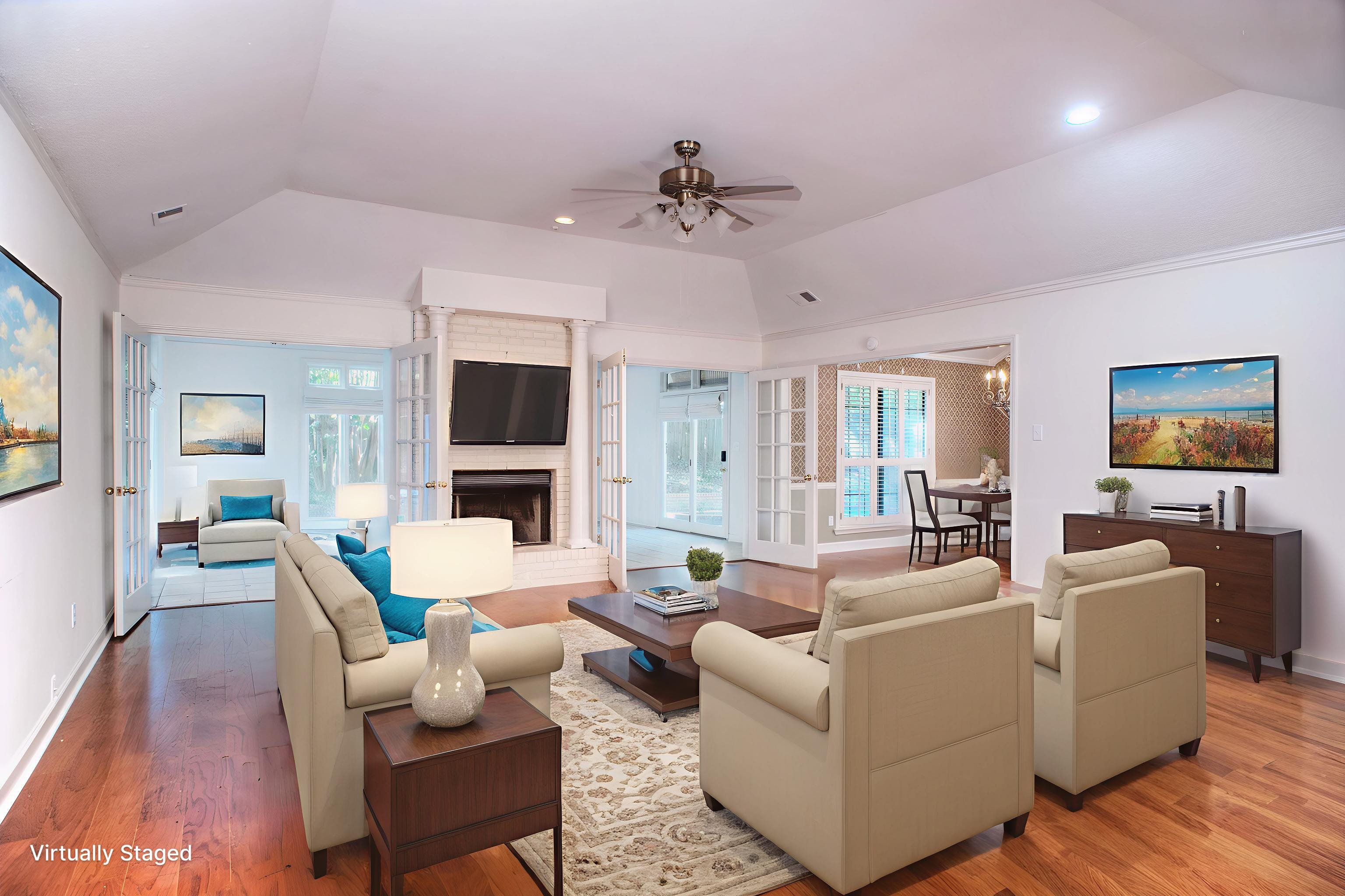 8225 Walnut Grove Road Memphis, TN 38018 - Photo 5 of 29 a living room with furniture and a flat screen tv