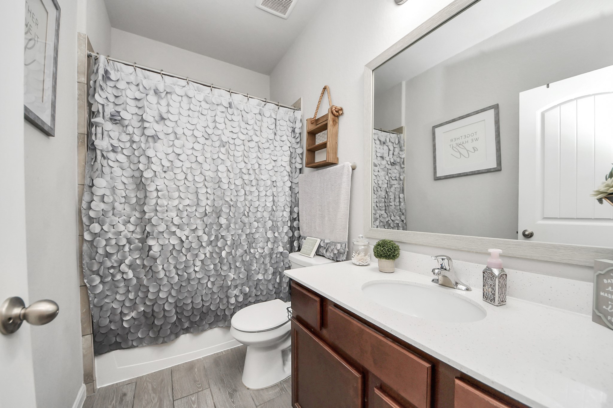 550 Winburn Tide Lane La Porte, TX 77571 - Photo 27 of 40 a bathroom with a sink toilet and shower