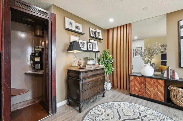 a view of living room and front door