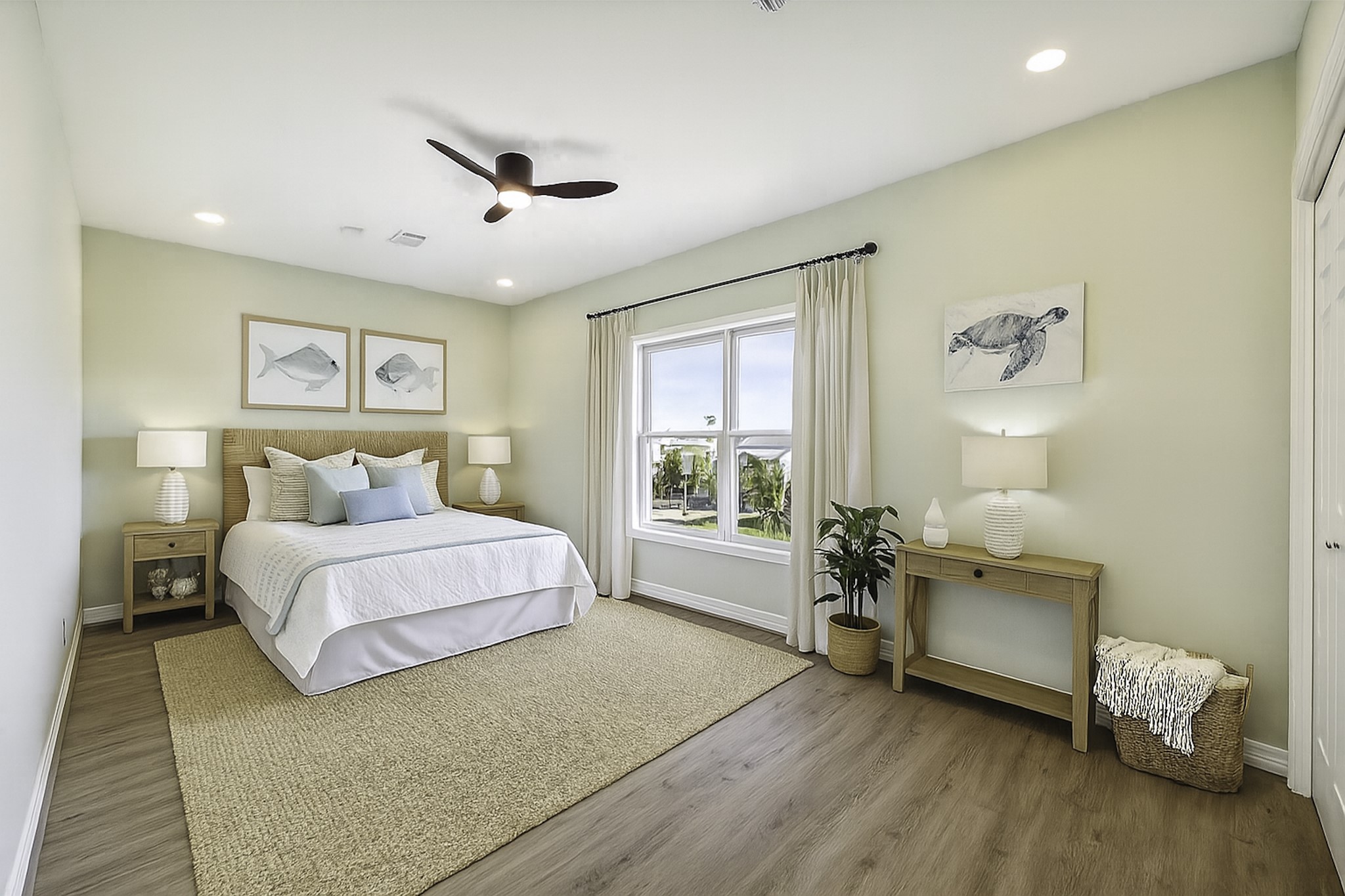 1322 Outrigger Street Tiki Island, TX 77554 - Photo 30 of 46 a spacious bedroom with a bed and a couch