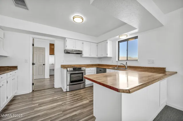 a view of a glass door