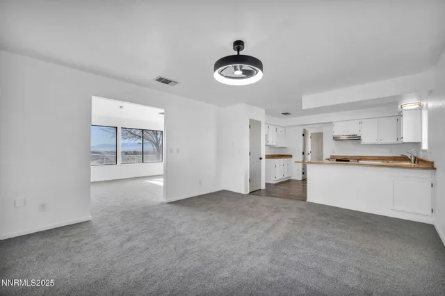 a view of an empty room