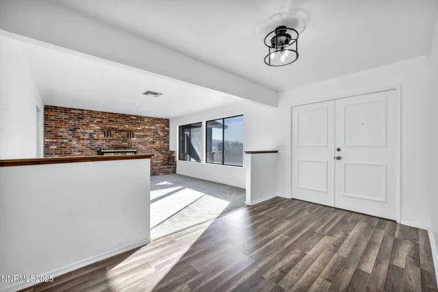 a view of an empty room