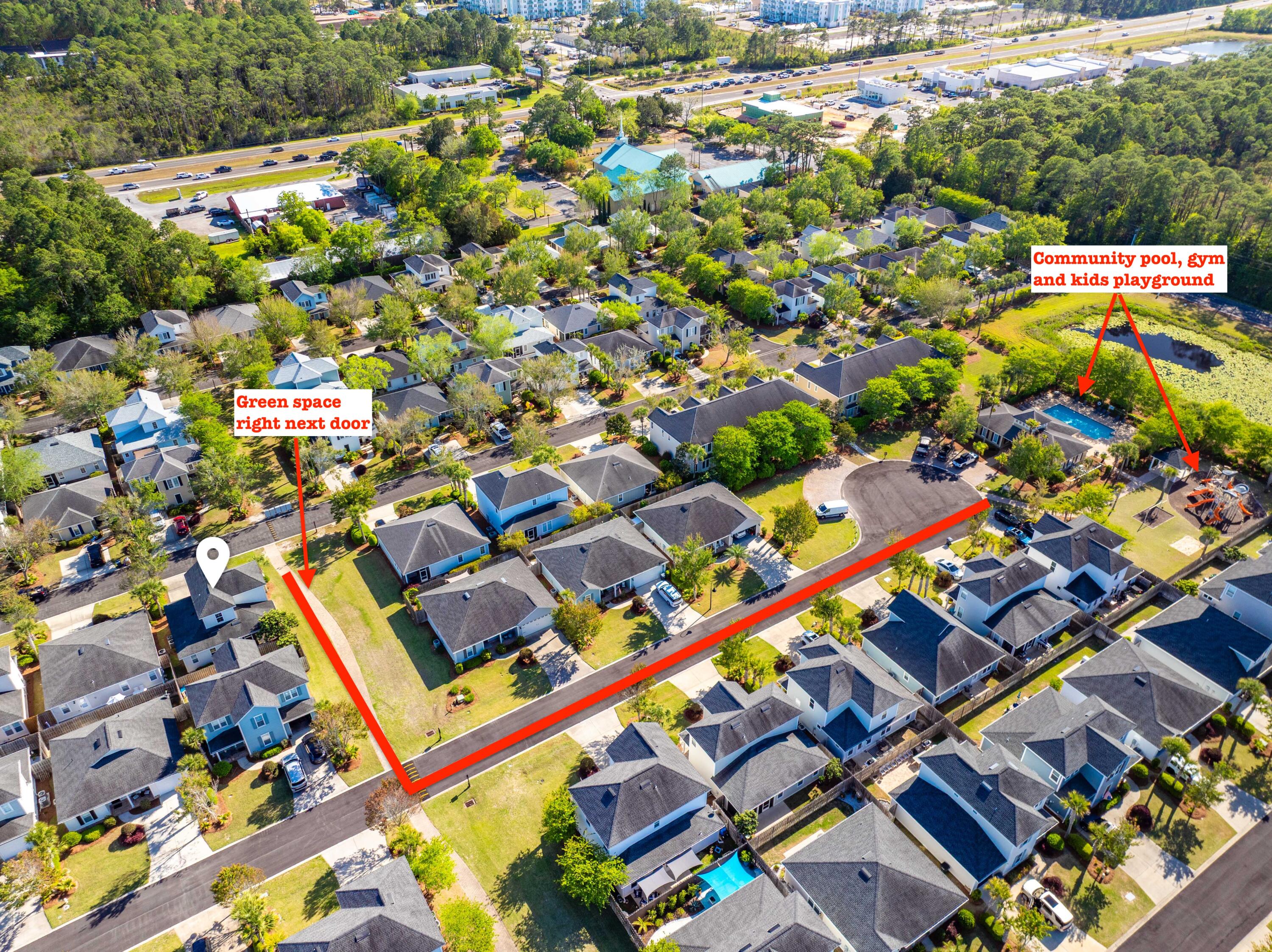 143 Christian Drive Santa Rosa Beach, FL 32459 - Photo 11 of 48 2.3 143 Christian Drive Aerial Marked-11