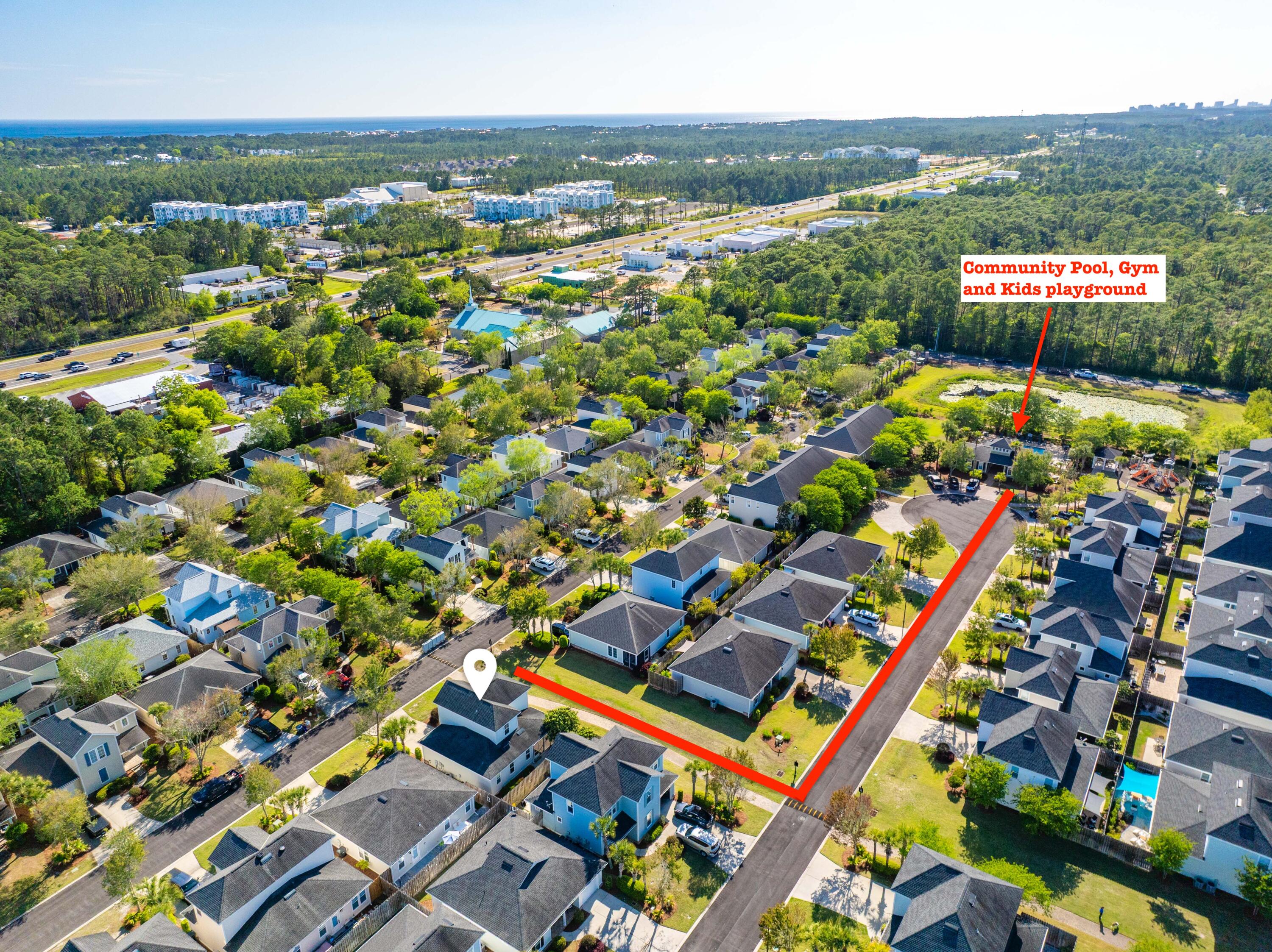 143 Christian Drive Santa Rosa Beach, FL 32459 - Photo 12 of 48 2.4 143 Christian Drive Aerial Marked-15