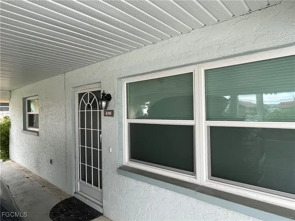 a view of front door