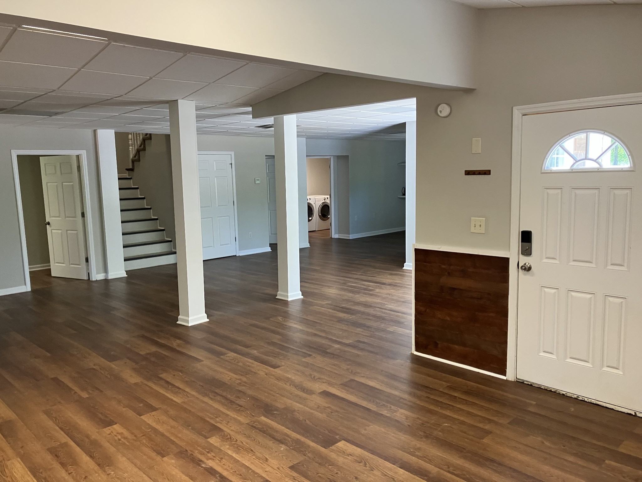 255 S Road Cottontown, TN 37048 - Photo 13 of 35 a view of a hallway with wooden floor and closet area