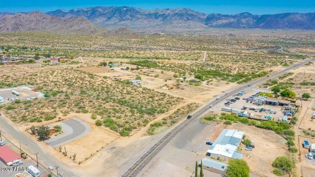 a view of ocean and mountain