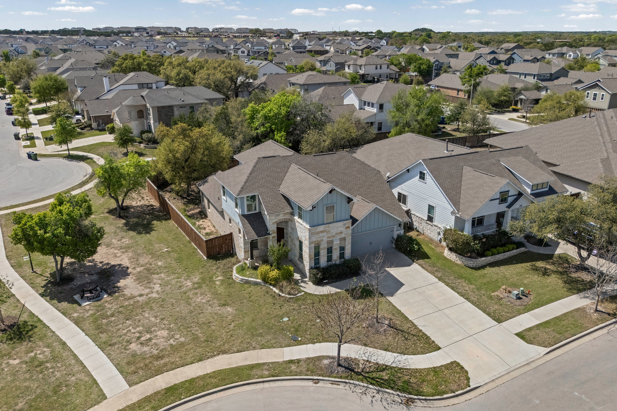 2209 Littleleaf Lane Leander, TX 78641 - Photo 27 of 27 Aerial perspective of suburban area