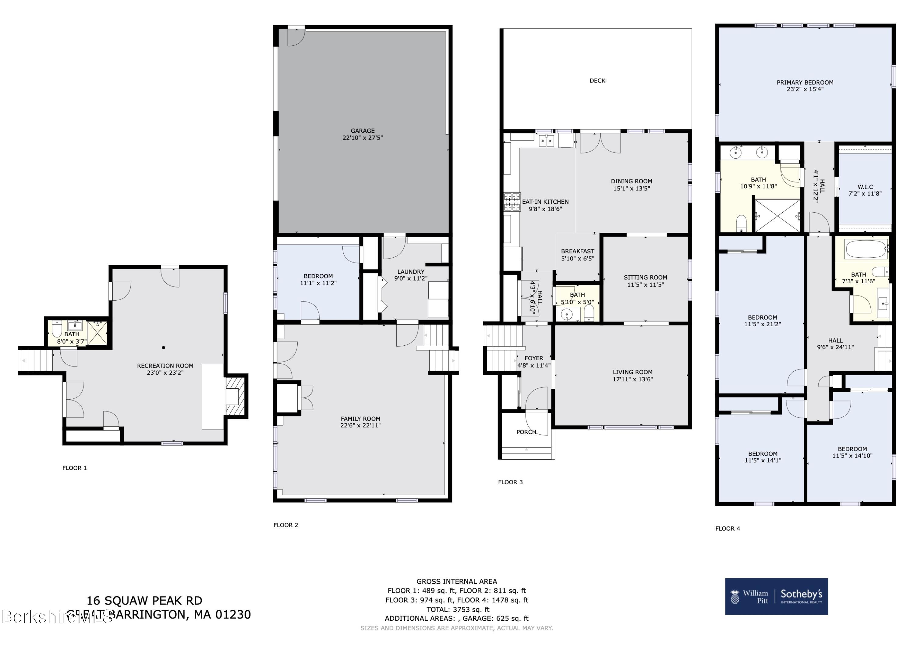 16 Squaw Peak Road Great Barrington, MA 01230 - Photo 38 of 38 a picture of a floor plan