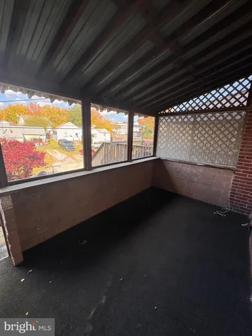 a view of a terrace with rug
