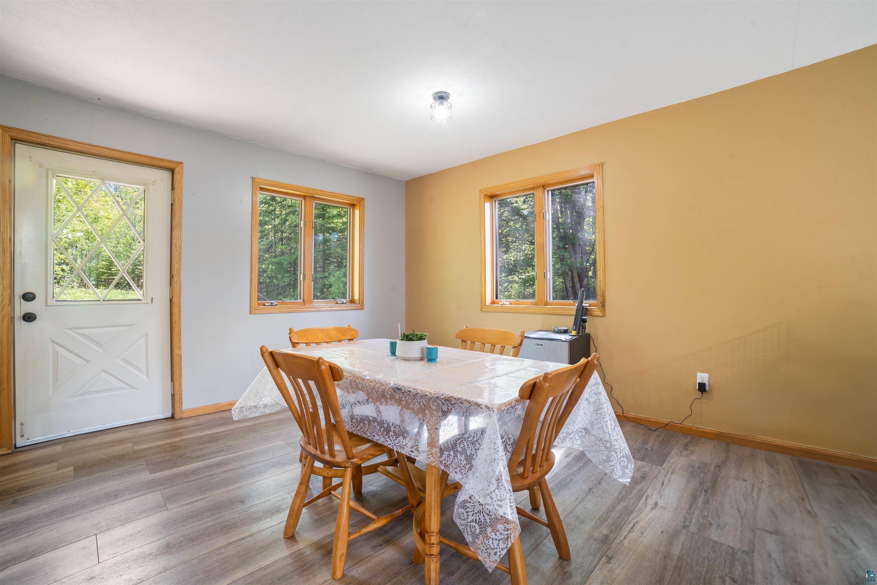 9076 East Moonshine Road South Range, WI 54874 - Photo 11 of 26 Dining area with wood-type flooring