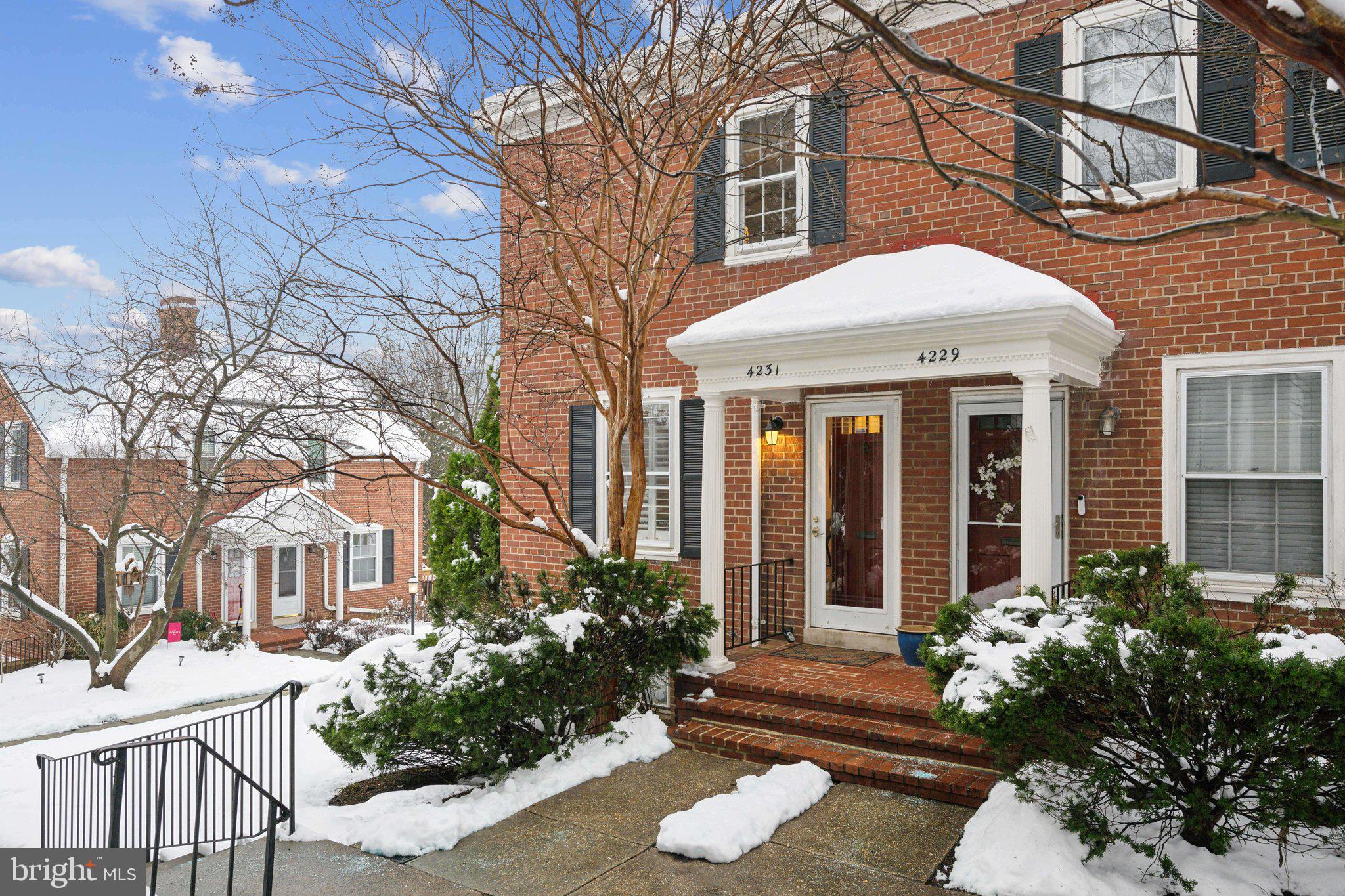 4231 32nd Road South Arlington, VA 22206 - Photo 2 of 44 a front view of a house with garden