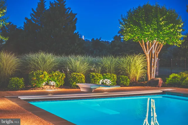 a view of a yard with an outdoor space