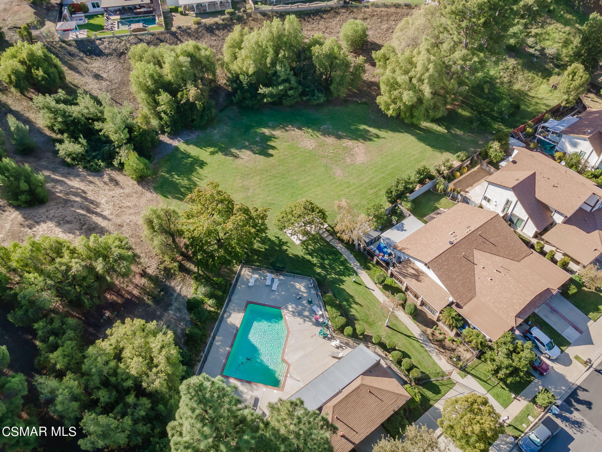 2044 Covington Avenue Simi Valley, CA 93065 - Photo 42 of 42 an aerial view of a house with a yard and lake view