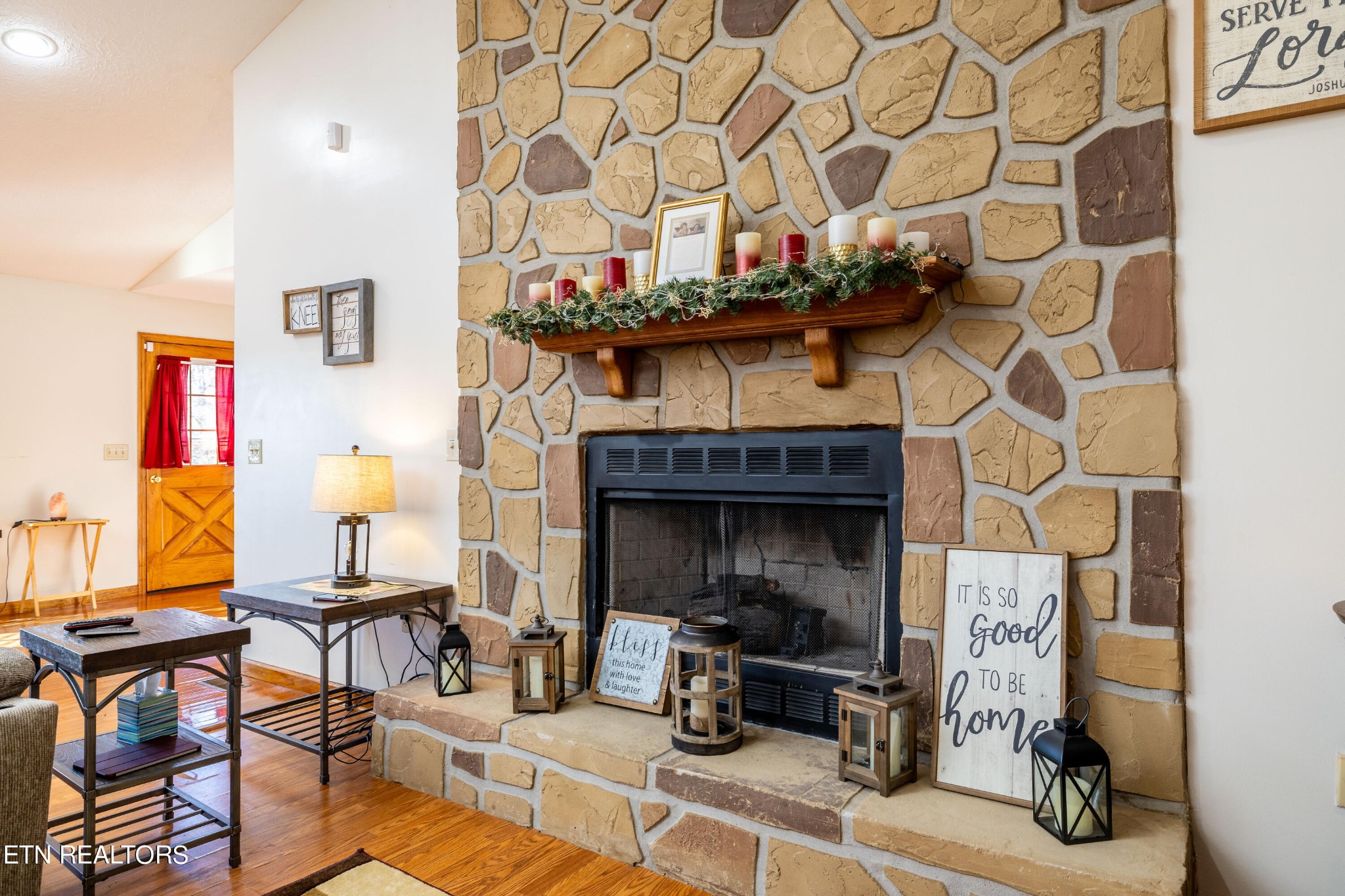929 Robinson Gap Road Sevierville, TN 37876 - Photo 8 of 28 a living room with furniture and a fireplace