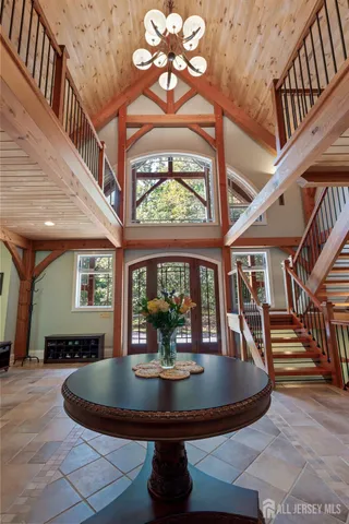 a kitchen with lots of counter top space