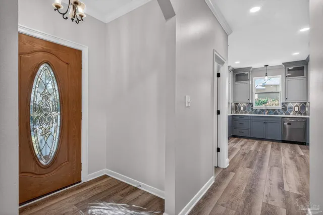 a view of an entryway