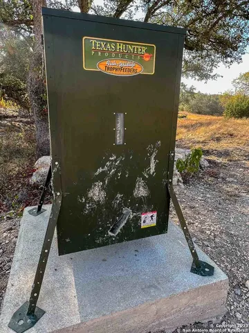 a view of a street with an outdoor space