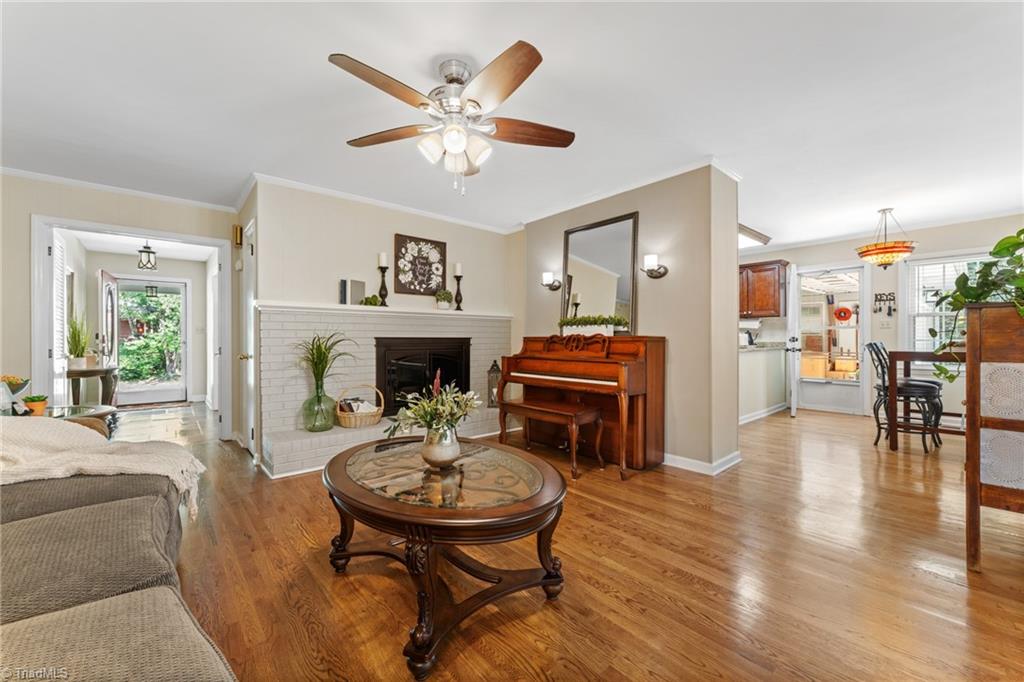 1053 Cantering Road High Point, NC 27262 - Photo 29 of 46 Cozy Den space shows how open the space is to the Kitchen
