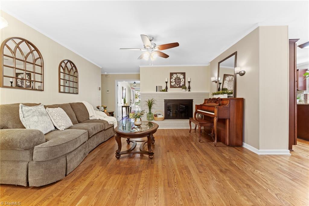 1053 Cantering Road High Point, NC 27262 - Photo 30 of 46 Den boasts the second fireplace!