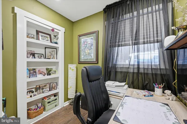 a front view of a building with street