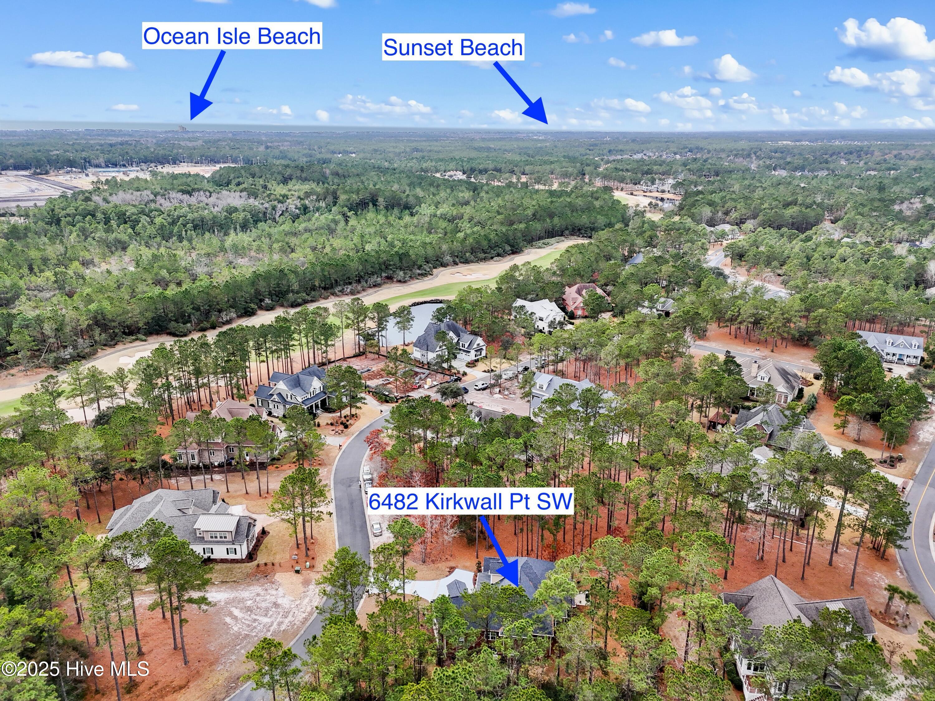 6482 Kirkwall Point Southwest Ocean Isle Beach, NC 28469 - Photo 54 of 87 Aerial location