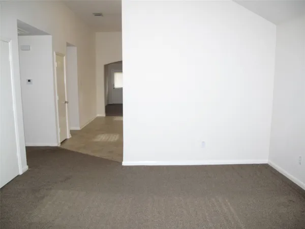 a view of an empty room