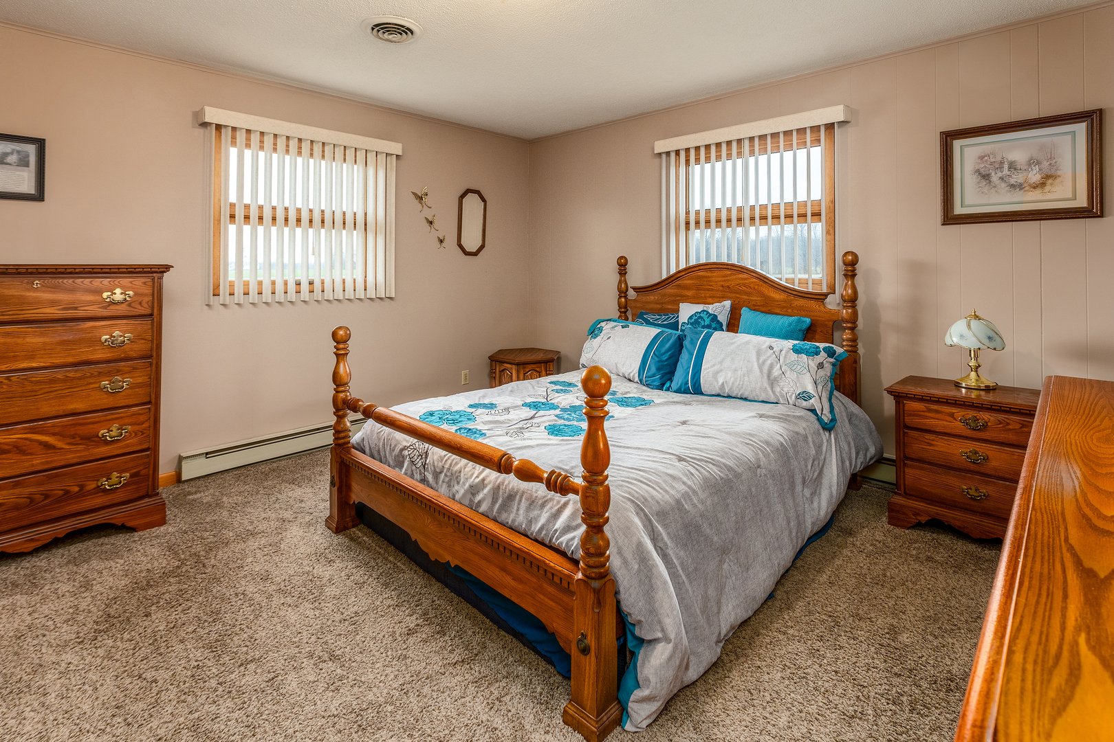 14798 Cherry Street Sesser, IL 62884 - Photo 16 of 37 a bedroom with a bed and a window