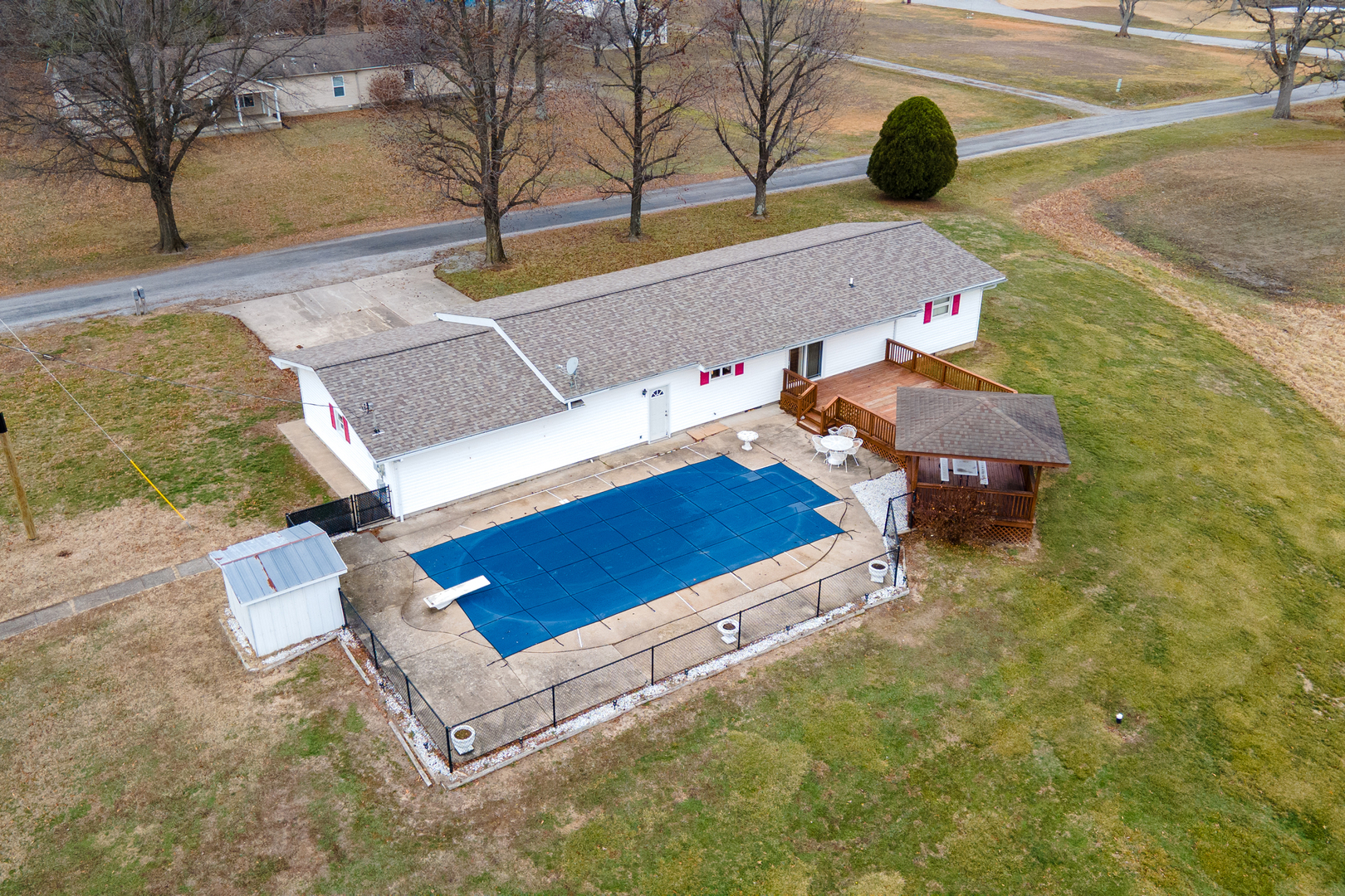 14798 Cherry Street Sesser, IL 62884 - Photo 33 of 37 a view of an outdoor space and yard