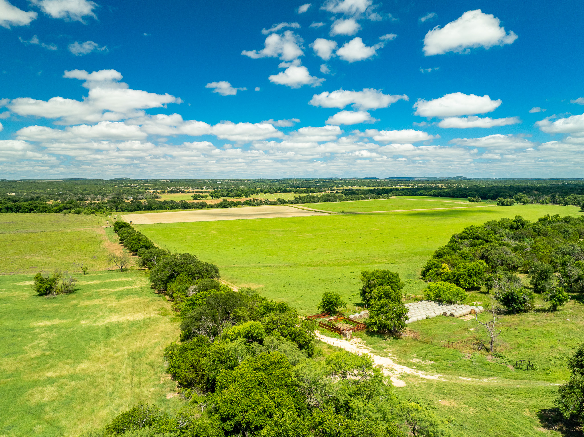 8044 580th Street East Kempner, TX 76539 - Photo 13 of 40 Vast green acreage unfolds under a brilliant sky, offering serene rural prospects.