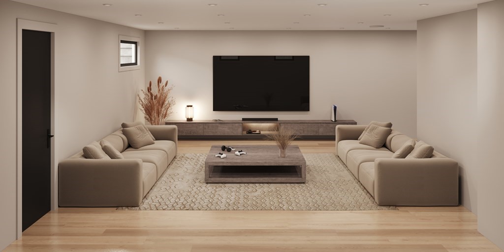 5 Kappius Path Newton, MA 02459 - Photo 11 of 15 a living room with furniture and a flat screen tv