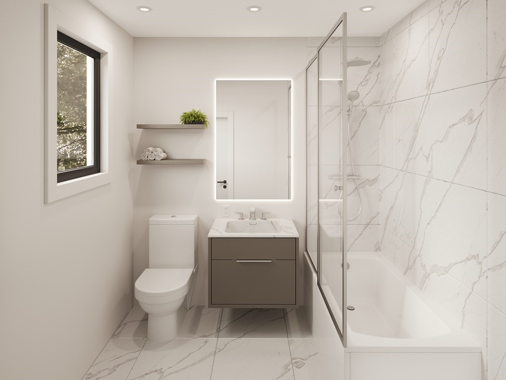 5 Kappius Path Newton, MA 02459 - Photo 10 of 15 a bathroom with a sink toilet and shower