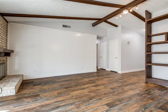 a view of an empty room