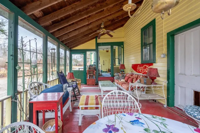 a outdoor space with lots of furniture and couch