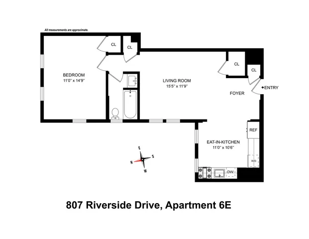 $465,000 | 807 Riverside Drive, Unit 6E | Washington Heights