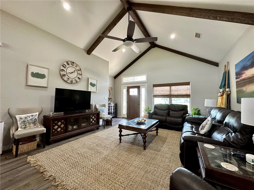 1234 Redfish Drive Riviera, TX 78379 - Photo 7 of 38 Spacious living room with cathedral ceilings