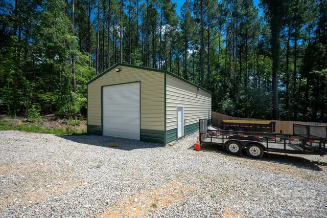a car parked in front of a house