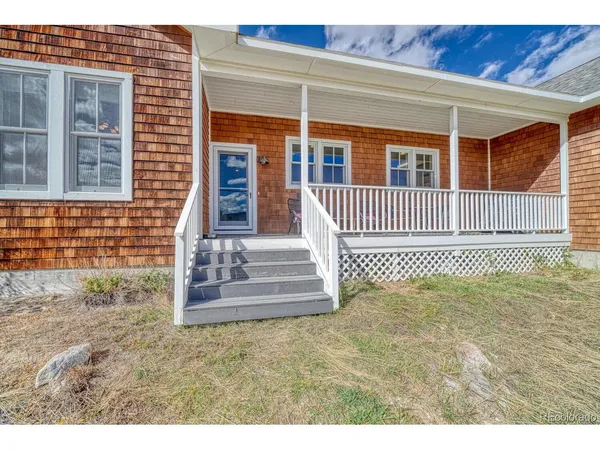 a front view of a house