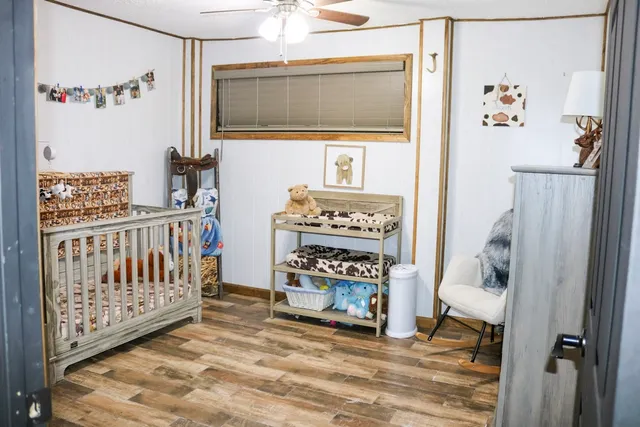 a view of a hardwood & door